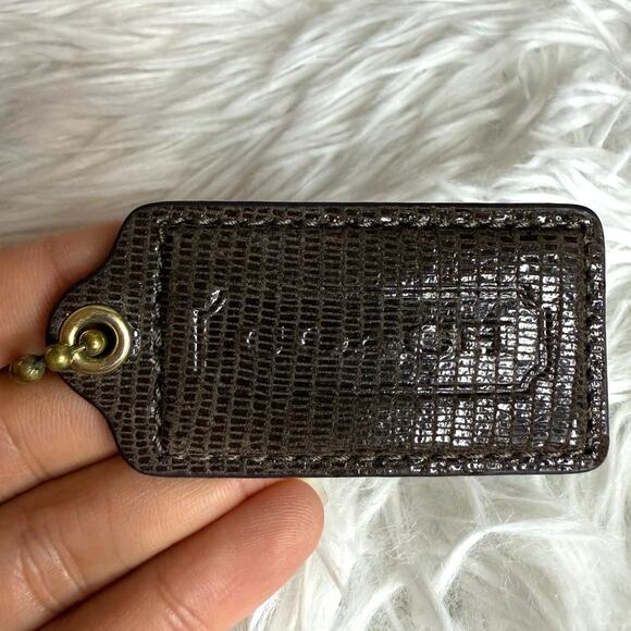 2.5" Coach Brown Bag Charm Hang tag Hangtag - Picture 1 of 2